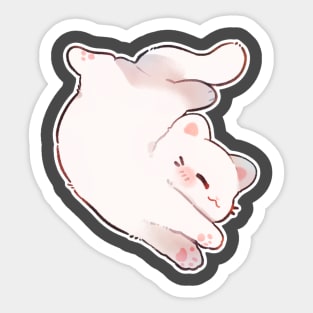 Stretching Kitty Sticker